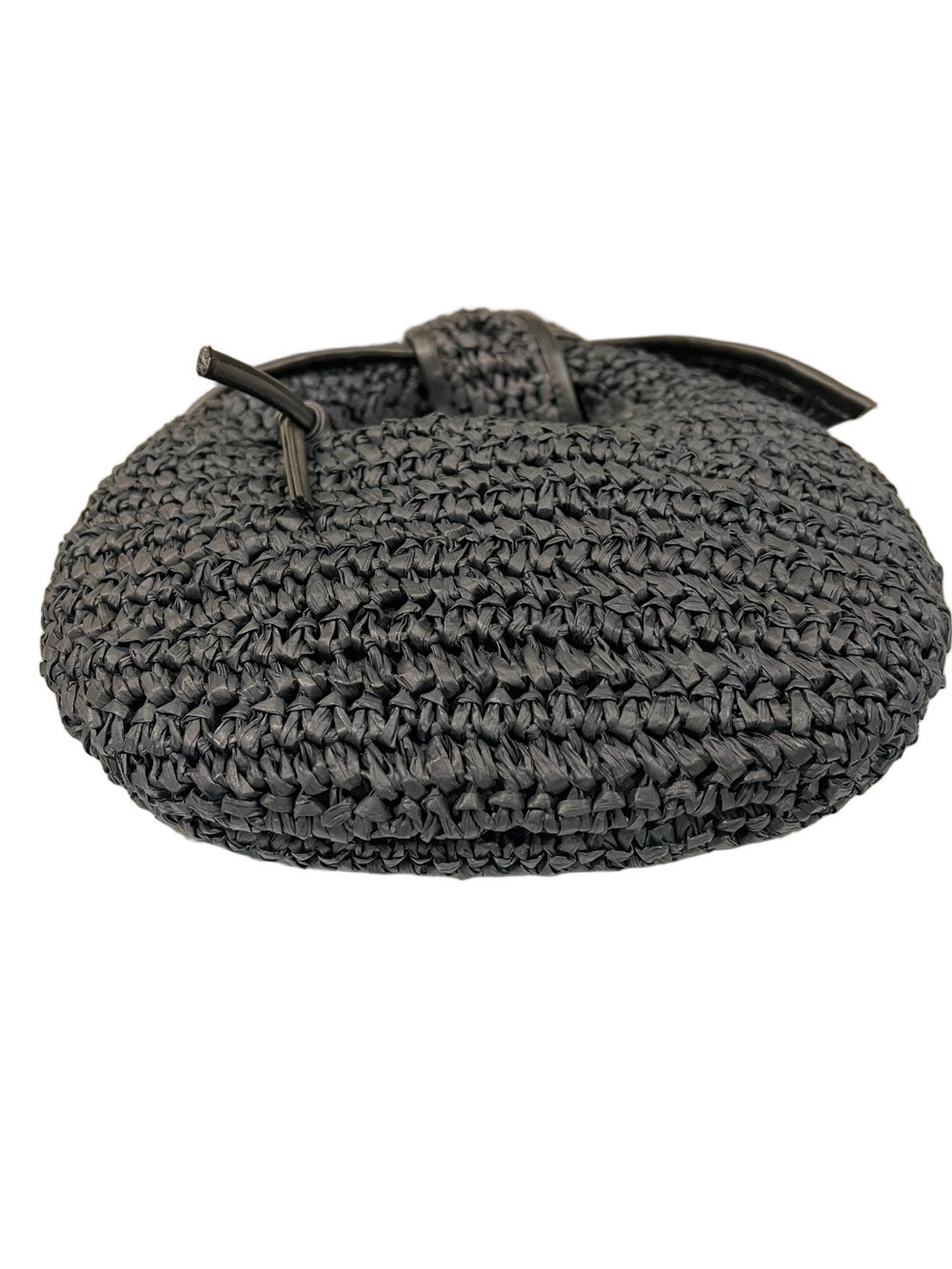 Black Woven Mini Bag for Summer! EUC - Picture 6 of 8